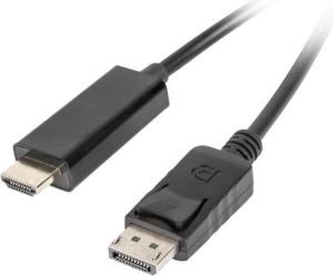 Kabel Lanberg DisplayPort - HDMI 1.8m czarny (CA-DPHD-10CC-0018-BK) 1
