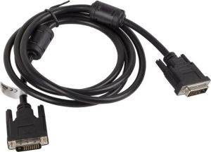 Kabel Lanberg DVI-D - DVI-D 1.8m czarny (CA-DVID-10CC-0018-BK) 1