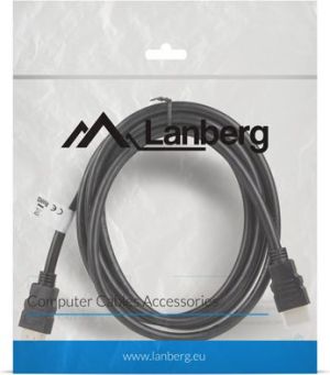 Kabel Lanberg HDMI - HDMI 1.8m czarny (CA-HDMI-10CC-0018-BK) 1