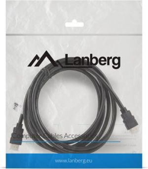 Kabel Lanberg HDMI - HDMI 3m czarny (CA-HDMI-10CC-0030-BK) 1