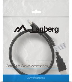 Kabel Lanberg HDMI - HDMI 0.5m czarny (CA-HDMI-10CC-0005-BK) 1