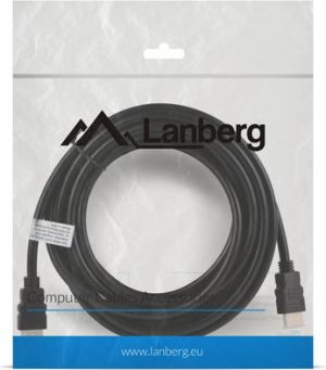 Kabel Lanberg HDMI - HDMI 5m czarny (CA-HDMI-10CC-0050-BK) 1