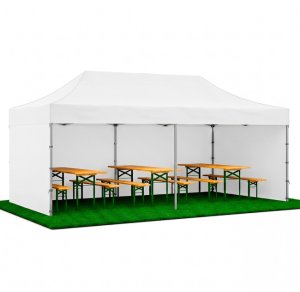 Springos Namiot handlowy 3x6 m pawilon na imprezy catering biały Uniwersalny 16