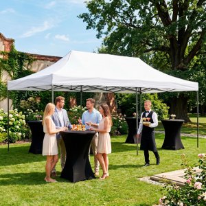 Springos Namiot handlowy 3x6 m pawilon na imprezy catering biały Uniwersalny 3