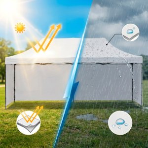 Springos Namiot handlowy 3x6 m pawilon na imprezy catering biały Uniwersalny 32