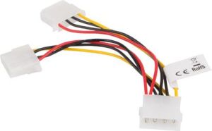 Lanberg Molex - Molex x2, 0.15m, Wielokolorowy (CA-HDHD-10CU-0015) 4