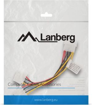 Lanberg Molex - Molex x2, 0.15m, Wielokolorowy (CA-HDHD-10CU-0015) 5