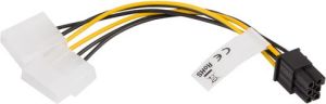 Lanberg Molex x2 - PCIe 6-pin, 0.15m, Żółty (CA-HD6P-10CU-0015) 2