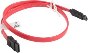Lanberg SATA - SATA, 0.5m, Czerwony (CA-SASA-10CU-0050-R) 5