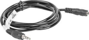 Kabel Lanberg Jack 3.5mm - Jack 3.5mm 1.5m czarny (CA-MJFJ-10CC-0015-BK) 5