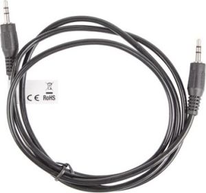 Kabel Lanberg Jack 3.5mm - Jack 3.5mm 2m czarny (CA-MJMJ-10CC-0020-BK) 4