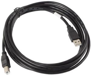 Kabel USB Lanberg USB-A - USB-B 3 m Czarny (CA-USBA-10CC-0030-BK) 1