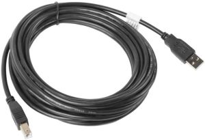 Kabel USB Lanberg USB-A - 5 m Czarny (CA-USBA-10CC-0050-BK) 1