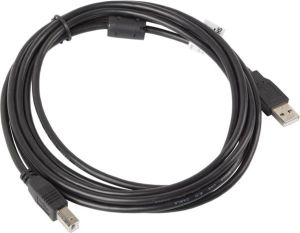 Kabel USB Lanberg USB-A - USB-B 3 m Czarny (CA-USBA-11CC-0030-BK) 1