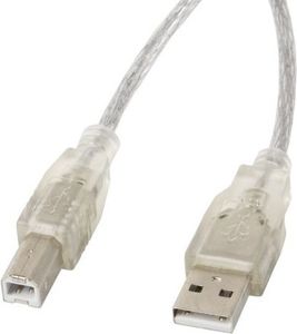 Kabel USB Lanberg USB-A - 3 m Przezroczysty (CA-USBA-12CC-0030-TR) 1