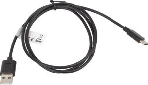Kabel USB Lanberg USB-A - 1 m Czarny (CA-USBO-10CC-0010-BK) 1