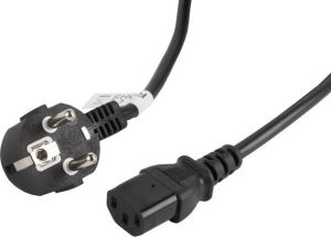 Kabel zasilający Lanberg CEE 7/7 - IEC 320 C13, 3m, czarny (CA-C13C-11CC-0030-BK) 3