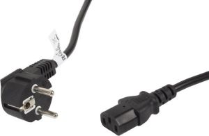 Kabel zasilający Lanberg CEE 7/7 - IEC 320 C13, 5m, czarny (CA-C13C-11CC-0050-BK) 3