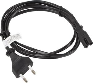 Kabel zasilający Lanberg radiowy CEE 7/16 - IEC 320 C7, 1.8m, czarny (CA-C7CA-10CC-0018-BK) 2