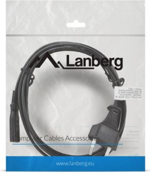 Kabel zasilający Lanberg radiowy CEE 7/16 - IEC 320 C7, 1.8m, czarny (CA-C7CA-11CC-0018-BK) 4
