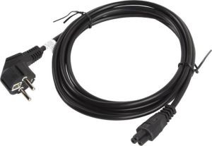 Kabel zasilający Lanberg IEC 7/7 - IEC 320 C5, 3m, czarny (CA-C5CA-11CC-003-BK) 1