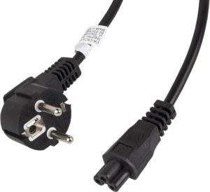 Kabel zasilający Lanberg IEC 7/7 - IEC 320 C5, 3m, czarny (CA-C5CA-11CC-003-BK) 3