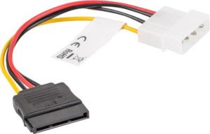 Lanberg Molex - SATA, 0.15m, Wielokolorowy (CA-HDSA-10CU-0015) 3