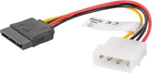 Lanberg Molex - SATA, 0.15m, Wielokolorowy (CA-HDSA-10CU-0015) 4