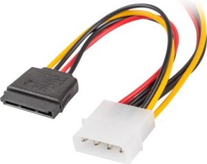 Lanberg Molex - SATA x2, 0.15m, Wielokolorowy (CA-HDSA-11CU-0015) 4