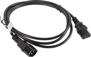 Kabel zasilający Lanberg IEC 320 C13 - C14, 1.8m, czarny (CA-C13E-10CC-0018-BK) 1