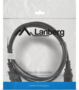 Kabel zasilający Lanberg IEC 320 C13 - C14, 1.8m, czarny (CA-C13E-10CC-0018-BK) 4