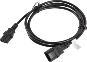 Kabel zasilający Lanberg IEC 320 C13 - C14, 1.8m, czarny (CA-C13E-11CC-0018-BK) 2