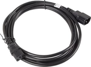 Kabel zasilający Lanberg IEC 320 C13 - C14, 3m, czarny (CA-C13E-11CC-0030-BK) 2