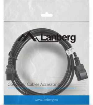Kabel zasilający Lanberg IEC 320 C13 - C14, 3m, czarny (CA-C13E-11CC-0030-BK) 4