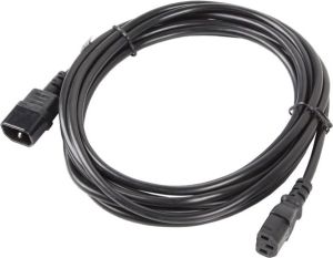 Kabel zasilający Lanberg IEC 320 C13 - C14, 5m czarny (CA-C13E-11CC-0050-BK) 1