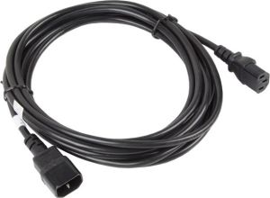 Kabel zasilający Lanberg IEC 320 C13 - C14, 5m czarny (CA-C13E-11CC-0050-BK) 2