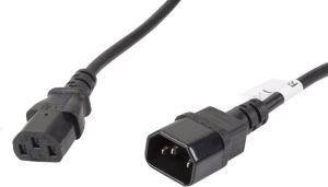 Kabel zasilający Lanberg IEC 320 C13 - C14, 5m czarny (CA-C13E-11CC-0050-BK) 3