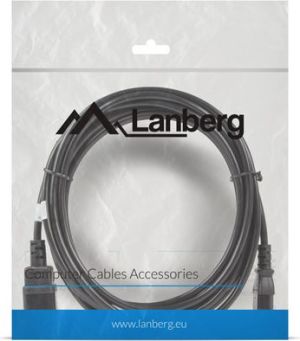 Kabel zasilający Lanberg IEC 320 C13 - C14, 5m czarny (CA-C13E-11CC-0050-BK) 4