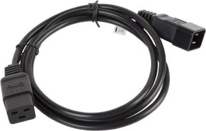 Kabel zasilający Lanberg IEC 320 C19 - C20, 1.8m, czarny (CA-C19E-10CC-0018-BK) 2