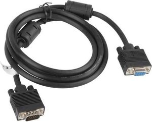 Kabel Lanberg D-Sub (VGA) - D-Sub (VGA) 1.8m czarny (CA-VGAC-10CC-0018-B+) 2
