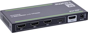 Club 3D InLine HDMI Switch – 4-Way – 48Gb/s – 8K at 60Hz – With USB-C 2