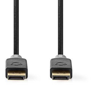 Nedis CCBW37014AT30 DisplayPort Cable – 3 m – Anthracite Grey – 8K@60Hz 2