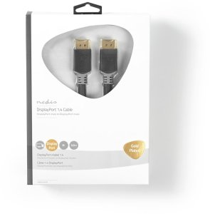 Nedis CCBW37014AT30 DisplayPort Cable – 3 m – Anthracite Grey – 8K@60Hz 3