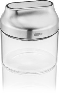 Gefu Pojemnik Gefu Kippo 400 ml szklany dozownik pokrywka stal 7