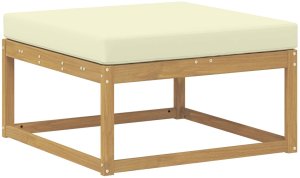 Ambiance vidaXL Zestaw sof na zewnątrz 6 pcs Biały i kremowy 79 x 79 x 37 cm 4