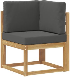 Ambiance vidaXL Zestaw sof na zewnątrz z poduszką 11 pcs Biały i antracyt 4