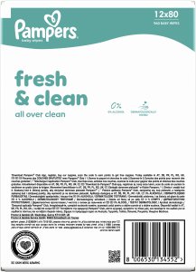 Pampers Chusteczki nawilżane FreshClean 12x80szt. 4
