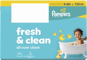 Pampers Chusteczki nawilżane FreshClean 9x80szt. 6