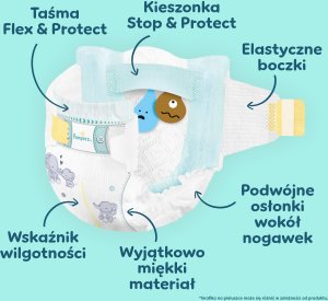 Pampers Pampersy Premium Care 7, 15+ kg, 99 szt. 5