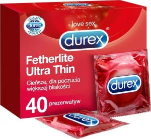 Durex  Prezerwatywy Featherline Ultra Thin 40szt. 1